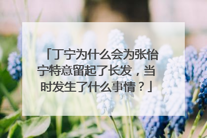 丁宁为什么会为张怡宁特意留起了长发，当时发生了什么事情？