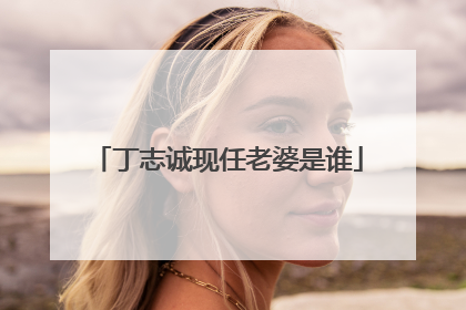 丁志诚现任老婆是谁