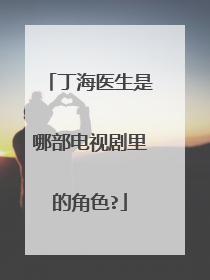 丁海医生是哪部电视剧里的角色?