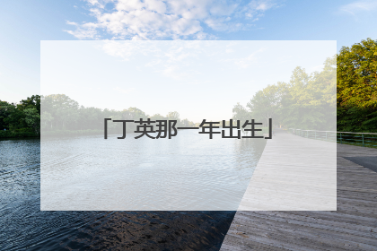 丁英那一年出生