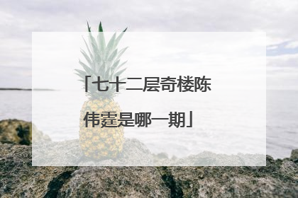 七十二层奇楼陈伟霆是哪一期