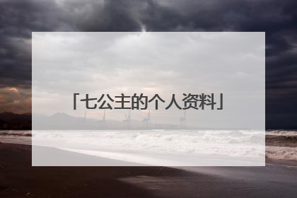 七公主的个人资料