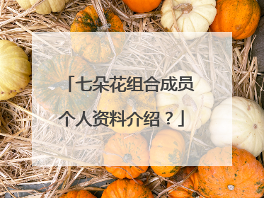 七朵花组合成员个人资料介绍？