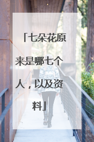 七朵花原来是哪七个人，以及资料