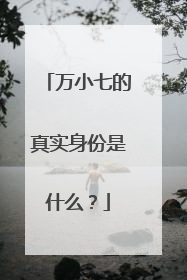 万小七的真实身份是什么？