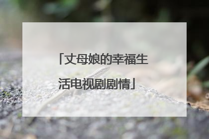 丈母娘的幸福生活电视剧剧情