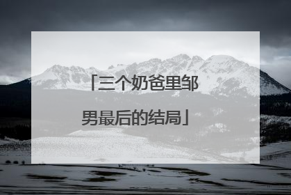 三个奶爸里邹男最后的结局