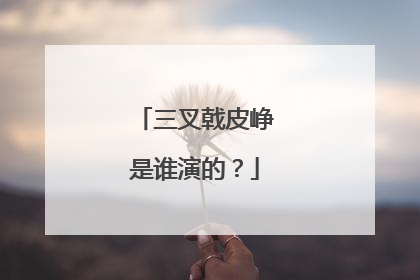 三叉戟皮峥是谁演的？