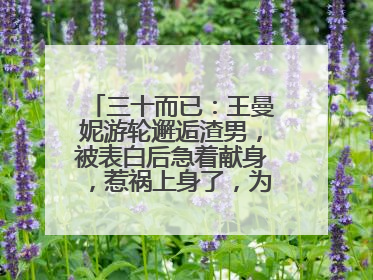 三十而已:王曼妮游轮邂逅渣男,被表白后急着献身,惹祸上身了,为什么?