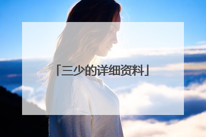 三少的详细资料