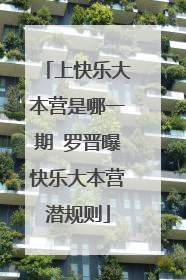 上快乐大本营是哪一期 罗晋曝快乐大本营潜规则