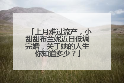 上月难过流产,小甜甜布兰妮近日低调完婚,关于她的人生你知道多少?