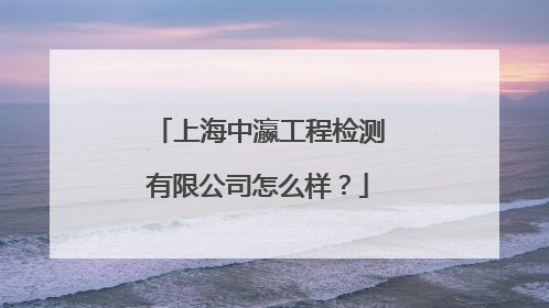 上海中瀛工程检测有限公司怎么样?