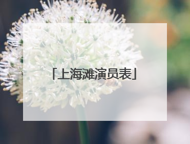 上海滩演员表