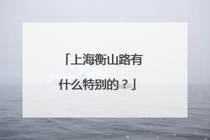 上海衡山路有什么特别的？