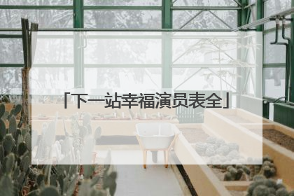 下一站幸福演员表全