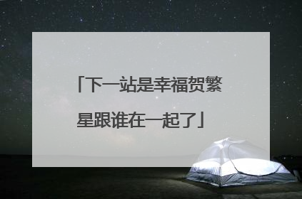 下一站是幸福贺繁星跟谁在一起了