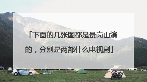 下面的几张图都是景岗山演的,分别是两部什么电视剧