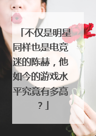 不仅是明星同样也是电竞迷的陈赫,他如今的游戏水平究竟有多高?