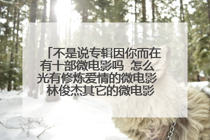 不是说专辑因你而在有十部微电影吗 怎么光有修炼爱情的微电影 林俊杰其它的微电影呢 出了没？