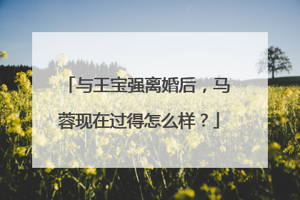 与王宝强离婚后，马蓉现在过得怎么样？