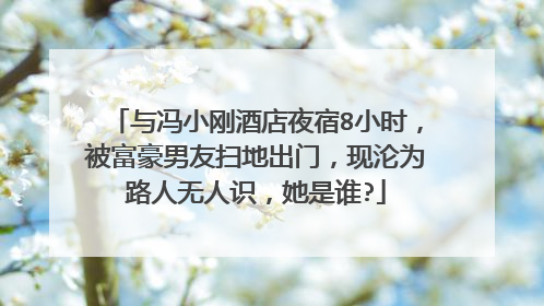 与冯小刚酒店夜宿8小时,被富豪男友扫地出门,现沦为路人无人识,她是谁?