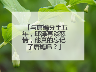 与唐嫣分手五年，邱泽再谈恋情，他真的忘记了唐嫣吗？