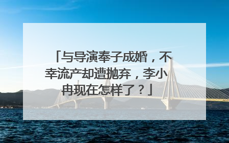 与导演奉子成婚，不幸流产却遭抛弃，李小冉现在怎样了？