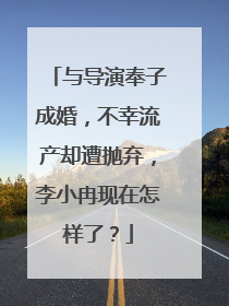 与导演奉子成婚，不幸流产却遭抛弃，李小冉现在怎样了？