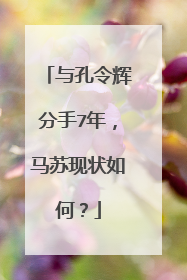 与孔令辉分手7年,马苏现状如何?