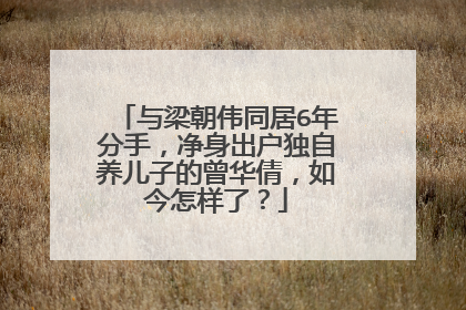 与梁朝伟同居6年分手，净身出户独自养儿子的曾华倩，如今怎样了？