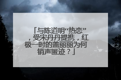 与陈道明“热恋”，受宋丹丹提携，红极一时的盖丽丽为何销声匿迹？