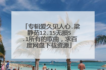 专辑爱久见人心.梁静茹12.15无损5.1所有的歌曲，求百度网盘下载资源
