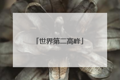 世界第二高峰