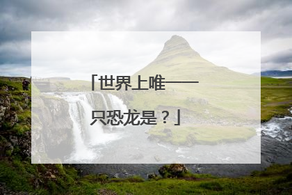 世界上唯一一只恐龙是?