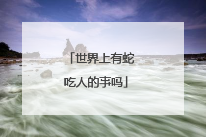 世界上有蛇吃人的事吗