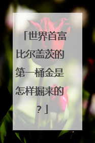 世界首富比尔盖茨的第一桶金是怎样掘来的？