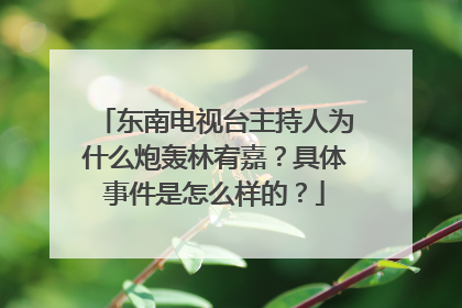 东南电视台主持人为什么炮轰林宥嘉?具体事件是怎么样的?