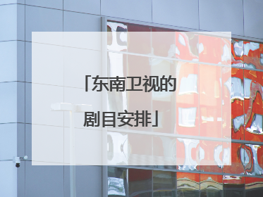 东南卫视的剧目安排