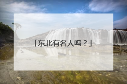 东北有名人吗?
