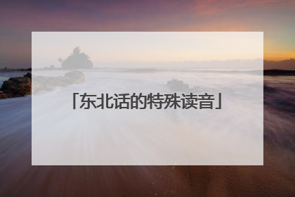 东北话的特殊读音