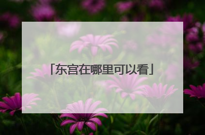 东宫在哪里可以看