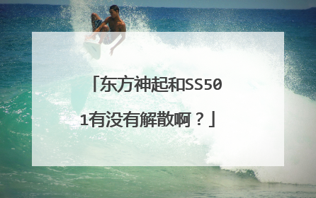 东方神起和SS501有没有解散啊?