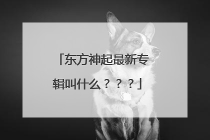 东方神起最新专辑叫什么？？？