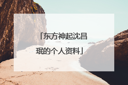 东方神起沈昌珉的个人资料