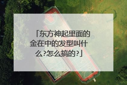 东方神起里面的金在中的发型叫什么?怎么搞的?