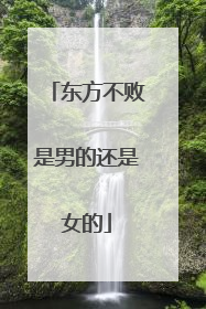 东方不败是男的还是女的