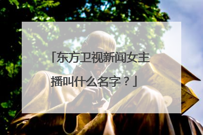 东方卫视新闻女主播叫什么名字？