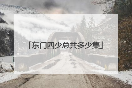 东门四少总共多少集