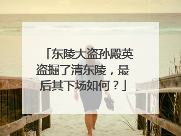 东陵大盗孙殿英盗掘了清东陵,最后其下场如何?